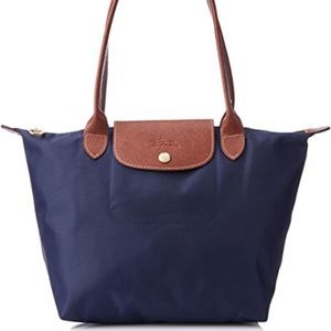 Long Champ Medium Blue Tote